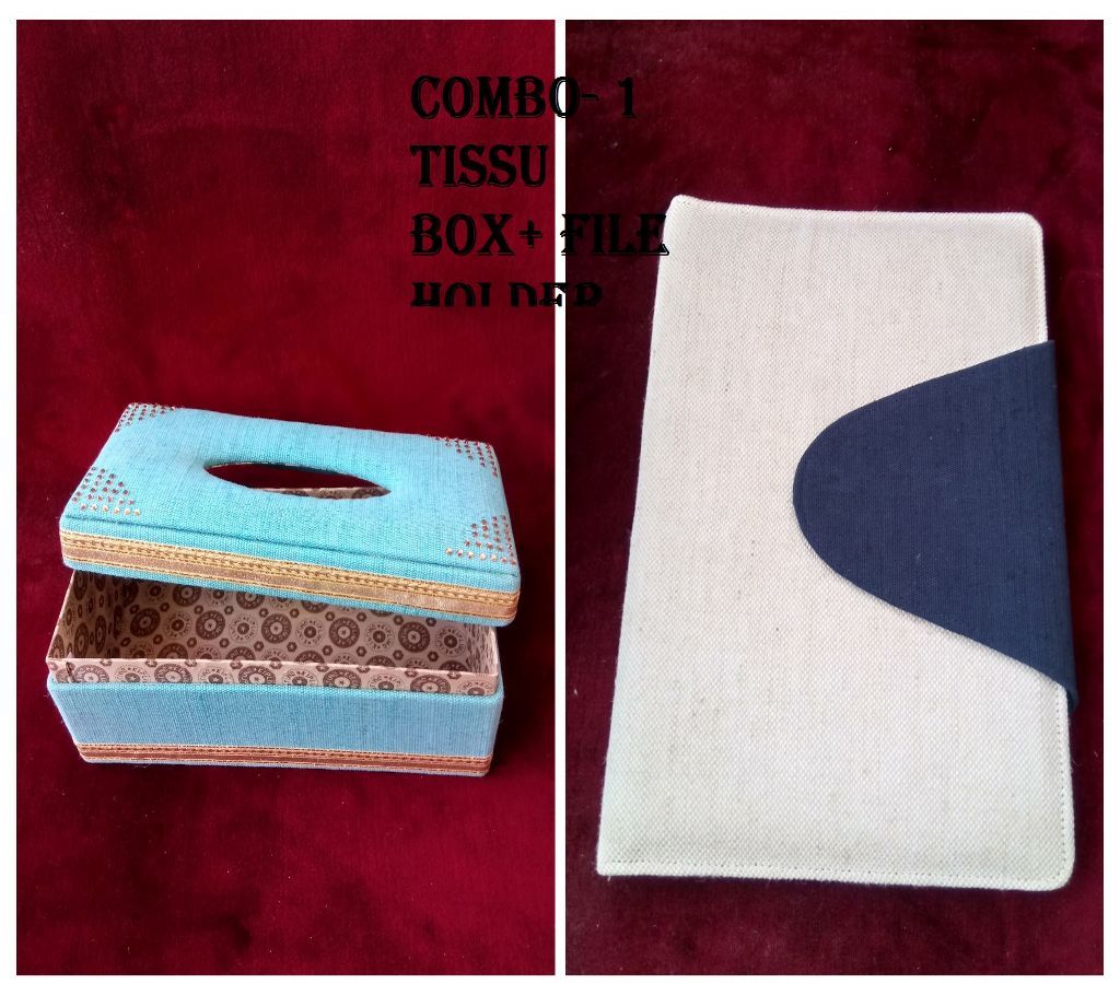 Tissue Box and File Holder ( COMBO-1)