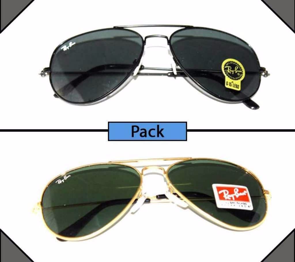 Ray Ban Men's Sunglasses (2pcs Combo)