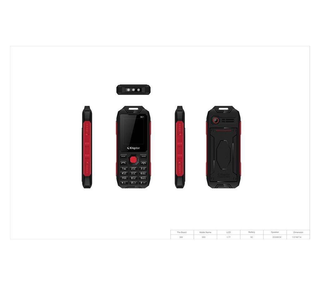 Kingstar B21 Feature Phone+XRT InEar Earphone Combo