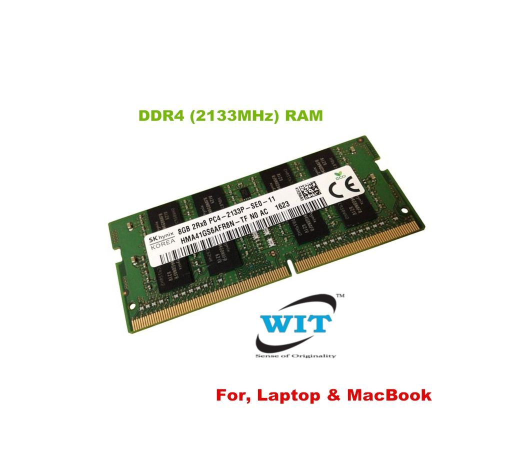 8GB PC4-17000 DDR4 2133MHz Memory(RAM) Module (Original) for Laptop & Macbook