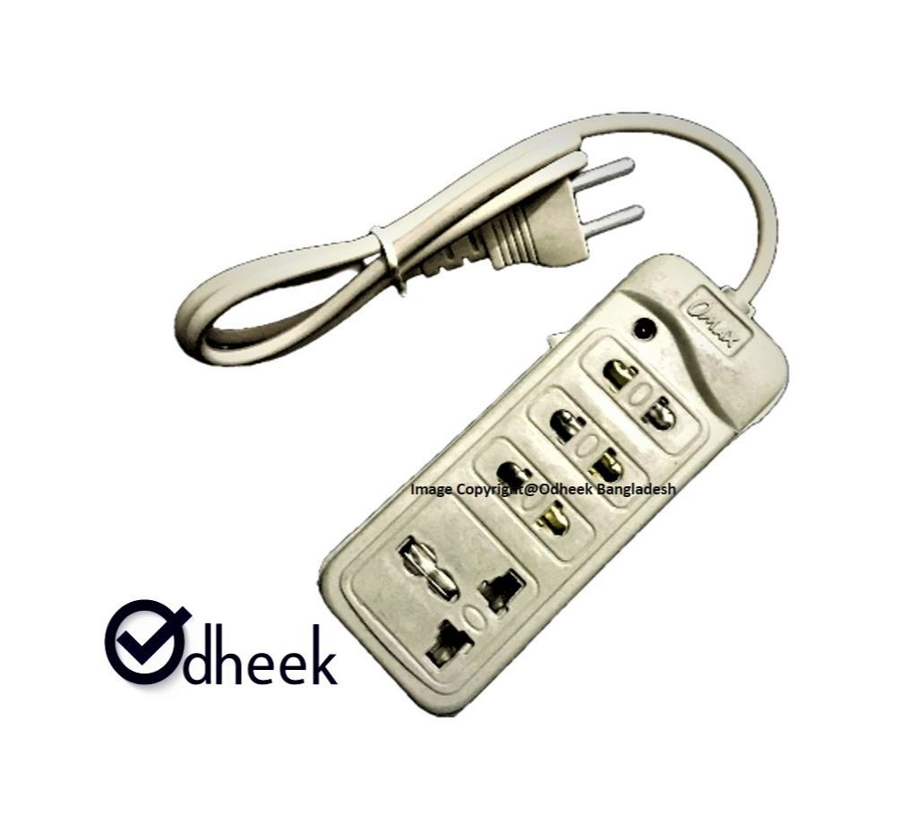 Multiplug 4 Ports One 3 pin and three 2 Pin