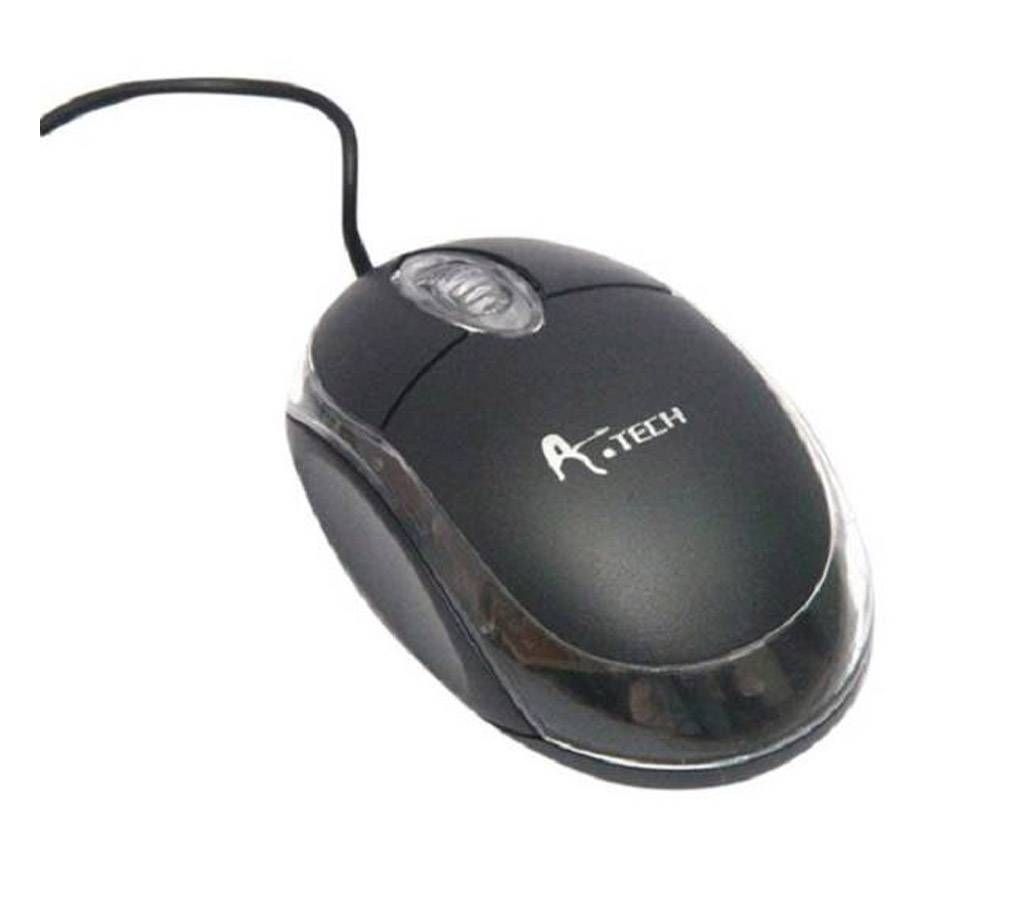 A.Tech USB Optical Mouse - Black