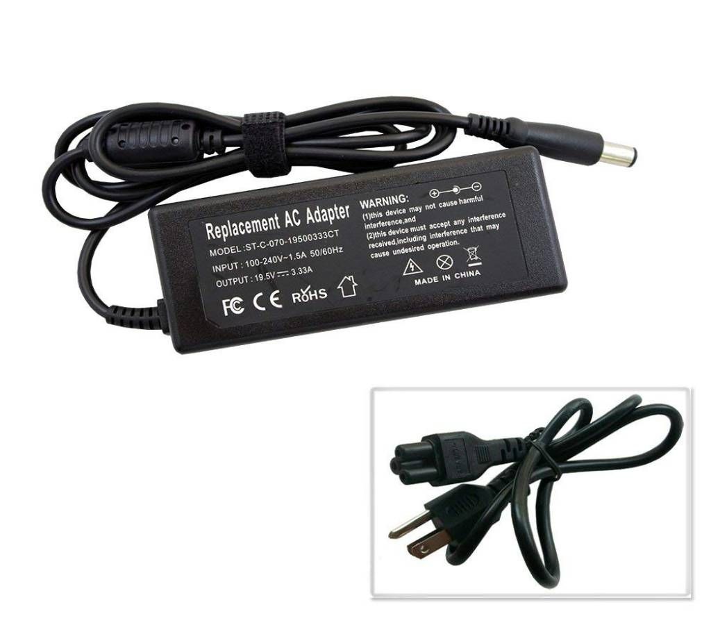 HP 19.5V 3.33A 7.4MM 5.0MM WITH PIN INSIDE 65W LAPTOP CHARGER
