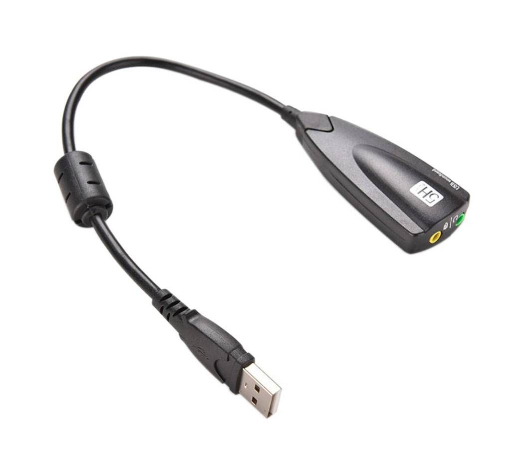 3D Sound Card Adapter With Cable Line