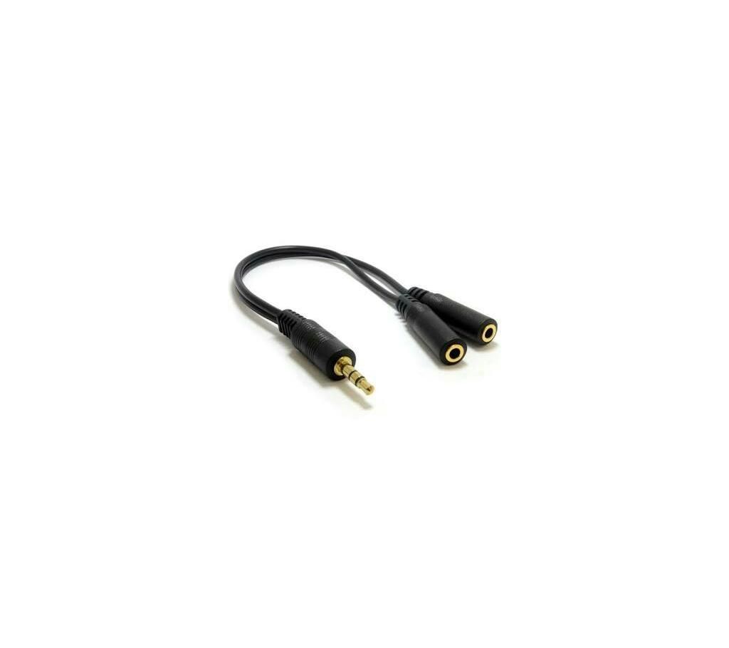 3.5mm Male to 2 Female  adio y cable