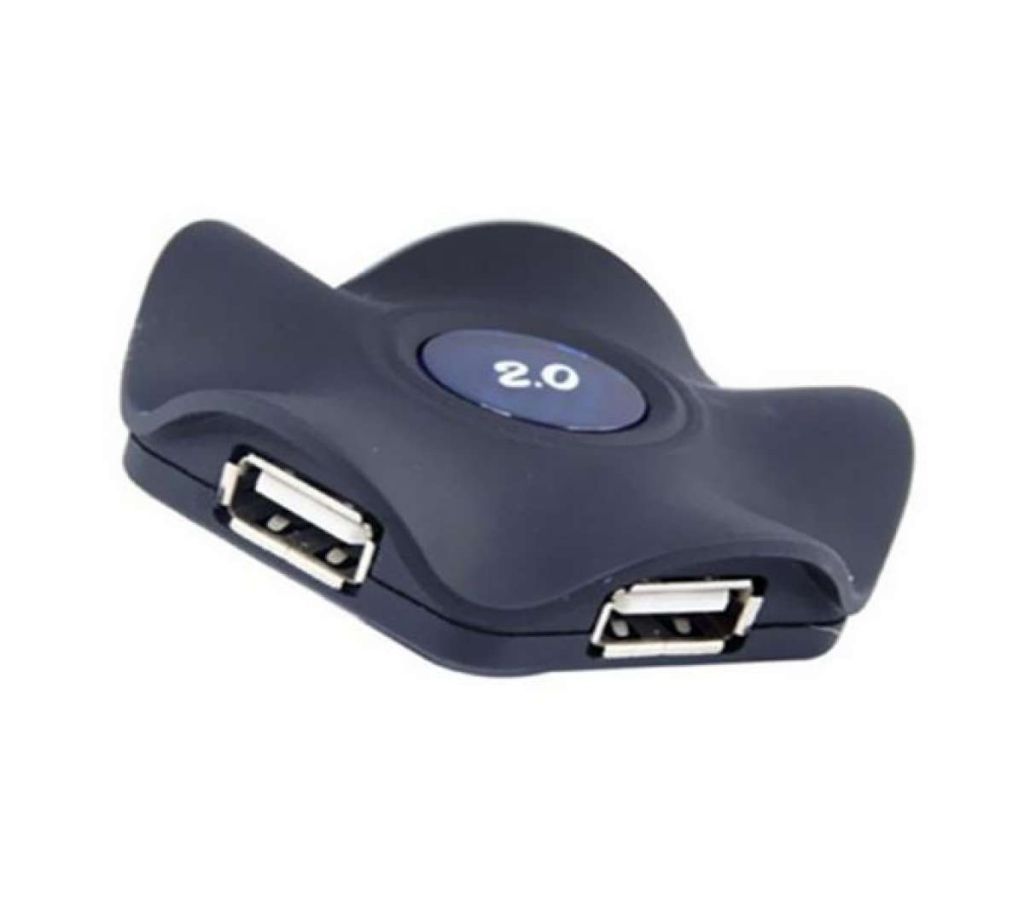 H11 USB 4 Port Hub - Black