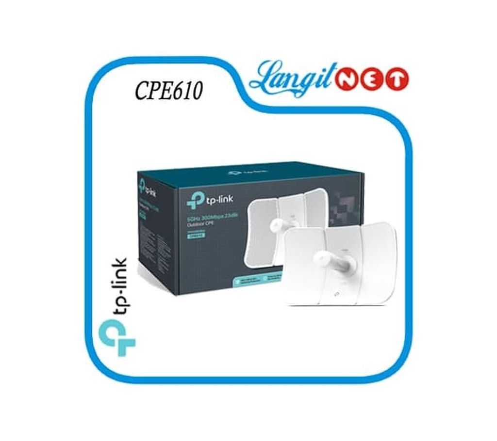 TP-Link CPE610 5GHz 300Mbps 23dBi Outdoor CPE