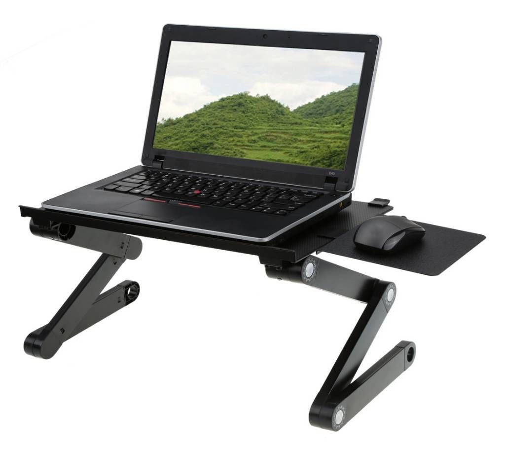 Adjustable Stand Table with Mouse Pad