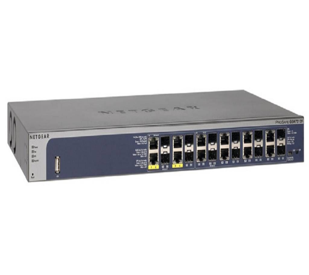 12 ports Gigabit Fiber & 12 ports Gigabit Ethernet (Combo) + 4 Port PoE+ Layer 2+ Managed Lifetime Warranty