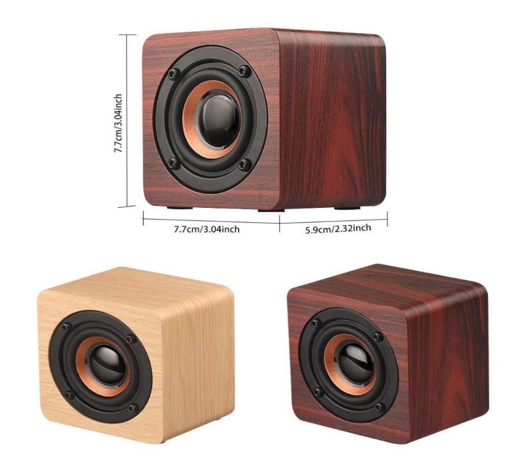 2019New Wooden Mini Wireless Bluetooth V4.2 Speaker - Surround Sound Wooden Speaker Long Life Portable Light And Easy To Connect