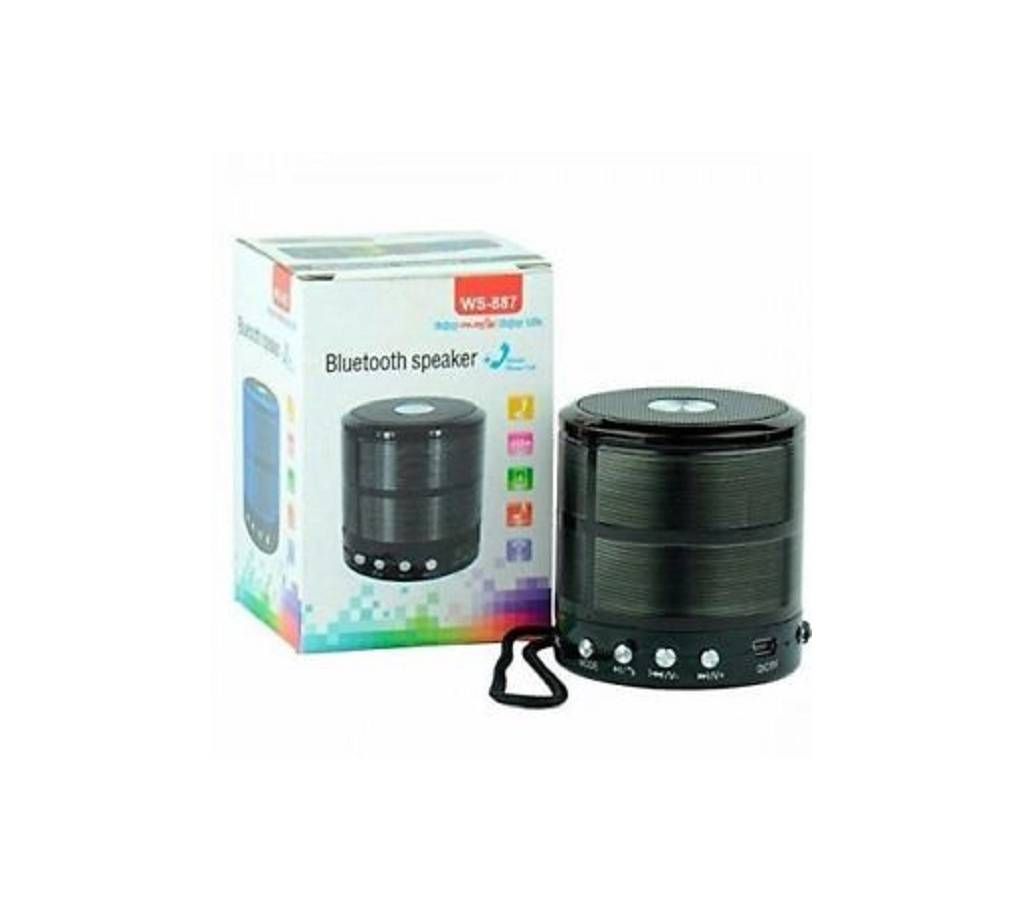 Mini Bluetooth Speaker with Aux, USB, SD Card, FM Support, WS-887