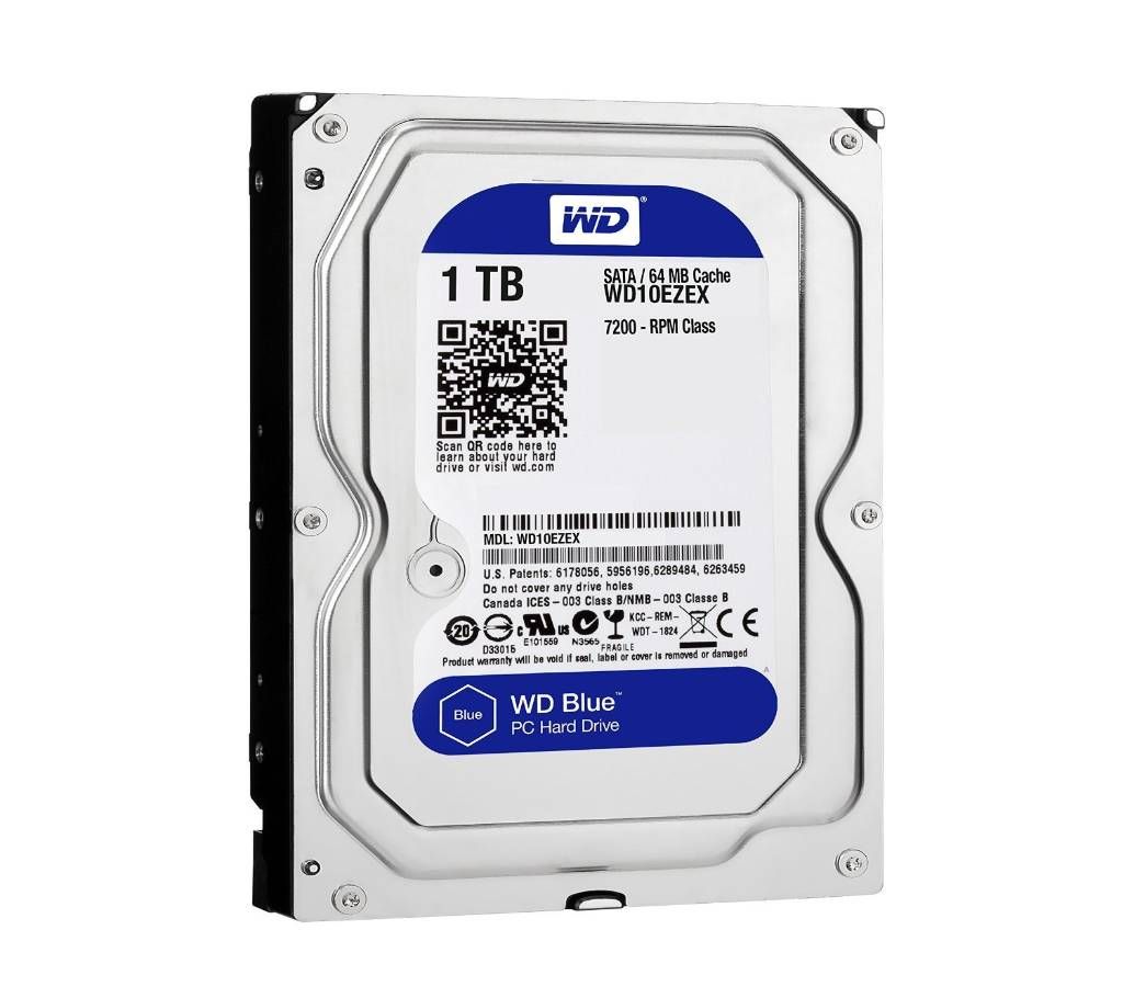 Hard Drive /Hard Disk Internal WD Blue - 1TB - Silver