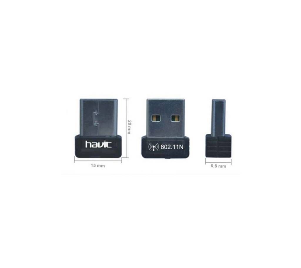 Havit HV-WF15 USB2.0 Mini Wireless Wi-Fi LAN Adapter