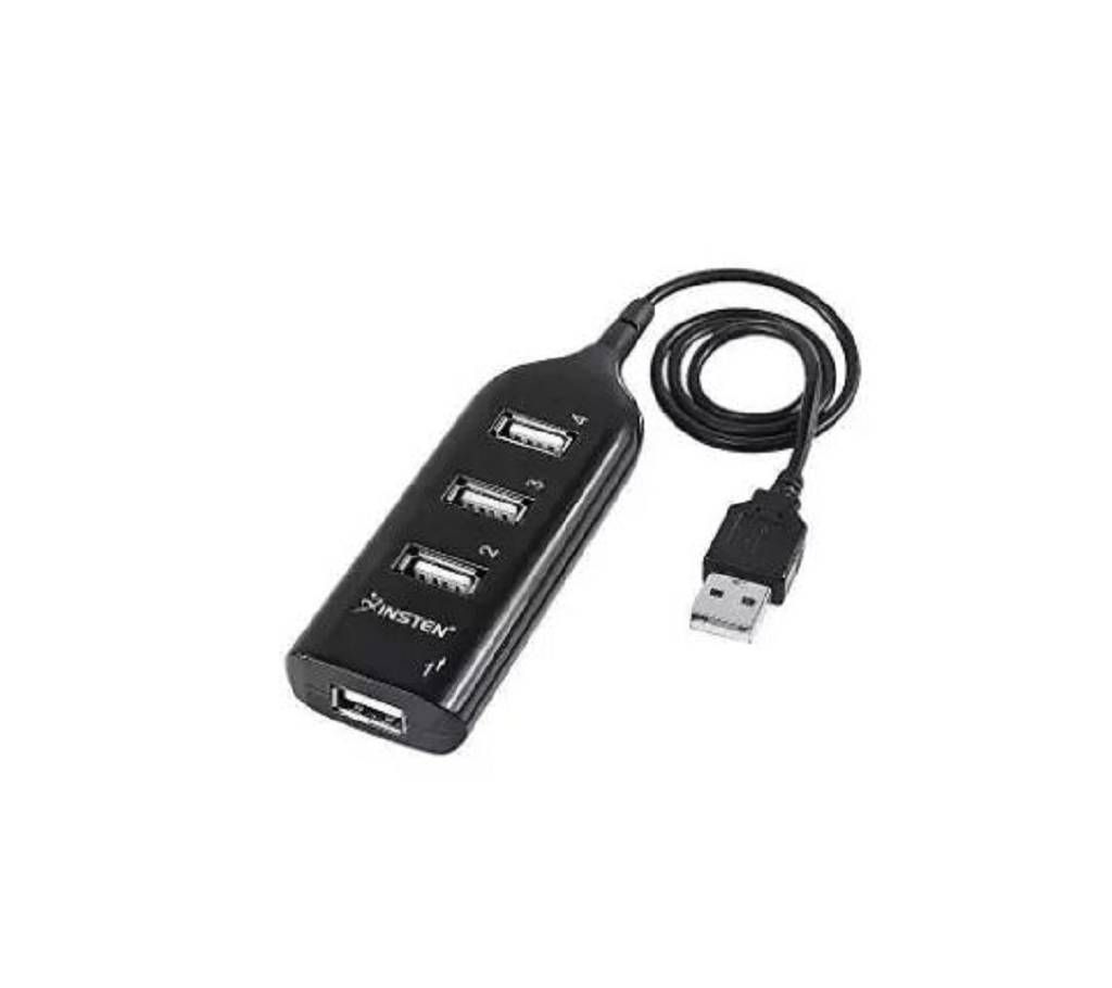 3 Port Computer and Laptop USB Hub - Black