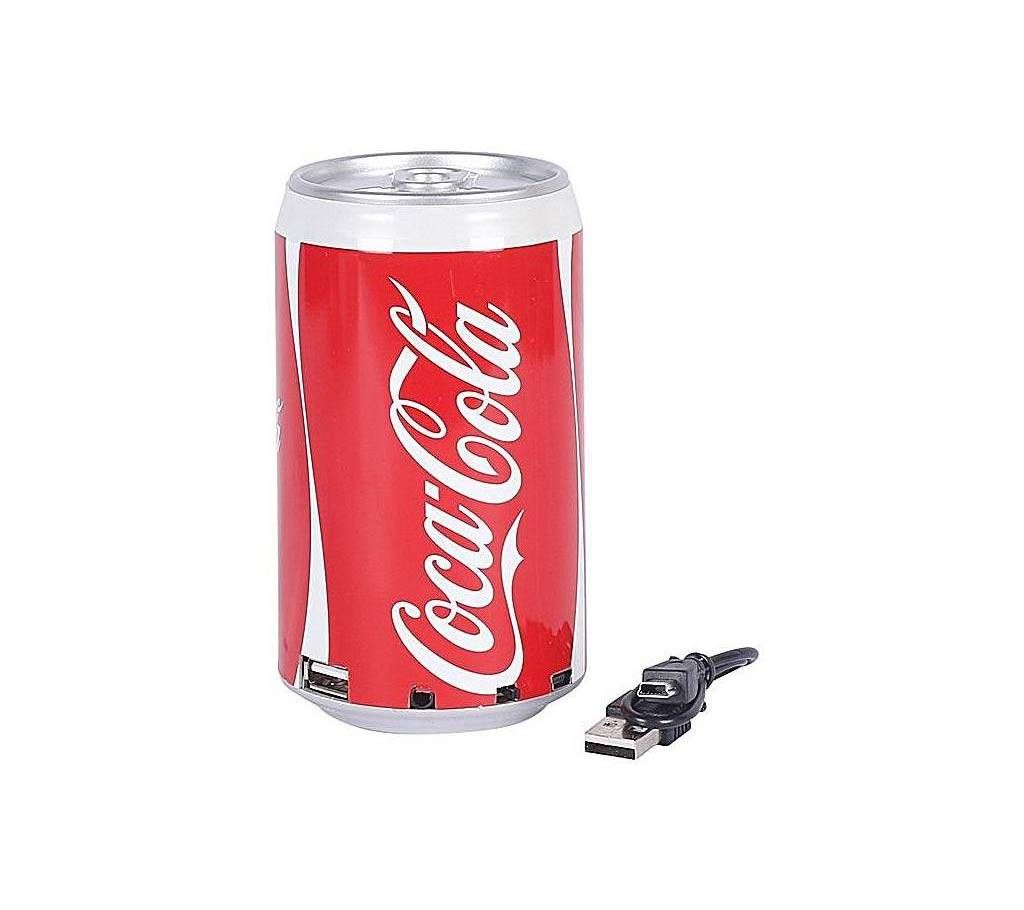 Coca Cola Can Multimedia Speakers MP3 FM Radio USB Rechargeable