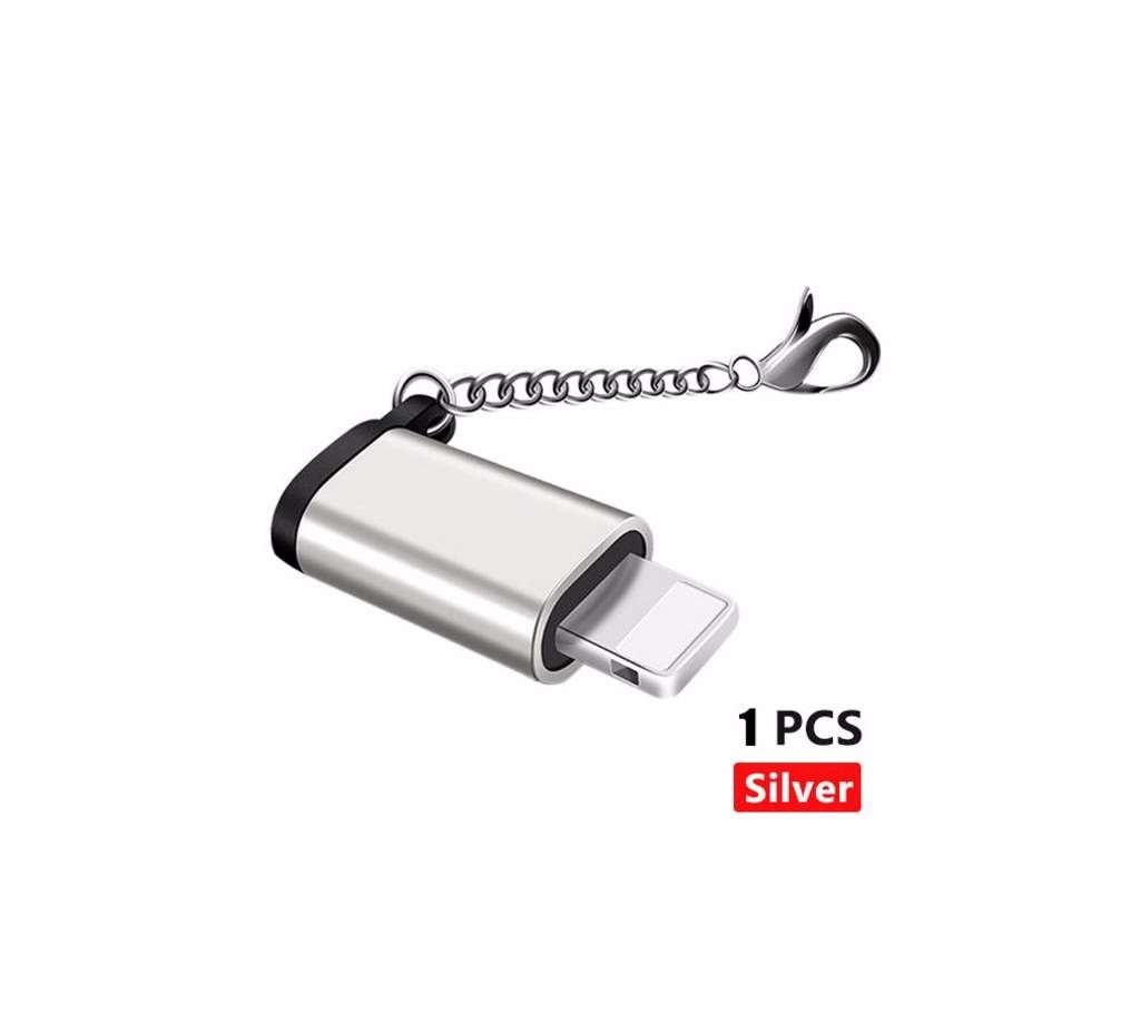 Type C USB TO OTG Adapter With Key Chain For iphone