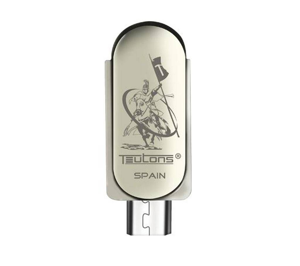 TEUTONS Metallic Slender, USB Flash Drive 32GB OTG FOR MOBILE AND PC