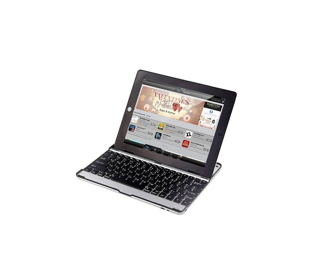 iPad - 2 / 3 / 4 Aluminium Bluetooth Keyboard / Stand / Carry Cover