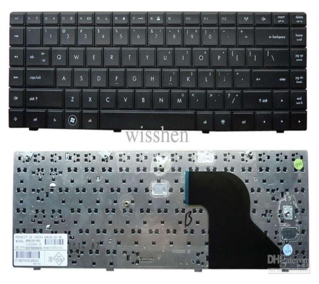 Replacement Keyboard for HP Compaq 606128-001 MP-09P33RC-930 320 321 325 326 420 421 425 CQ320 CQ321 CQ325 CQ326 CQ420 Series Black US Layout