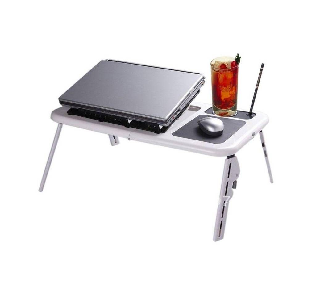 E Laptop Table - White