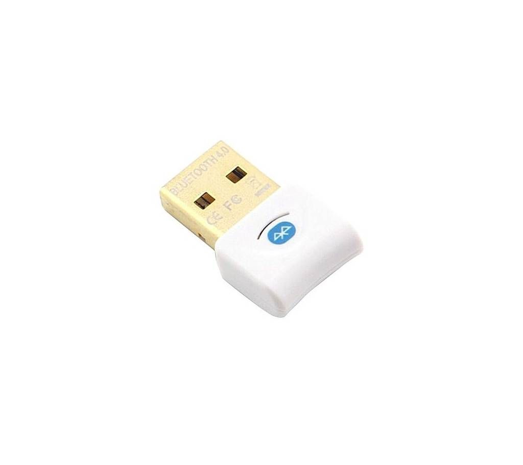 Ultra-Mini Bluetooth CSR 4.0 USB Dongle Adapter - White