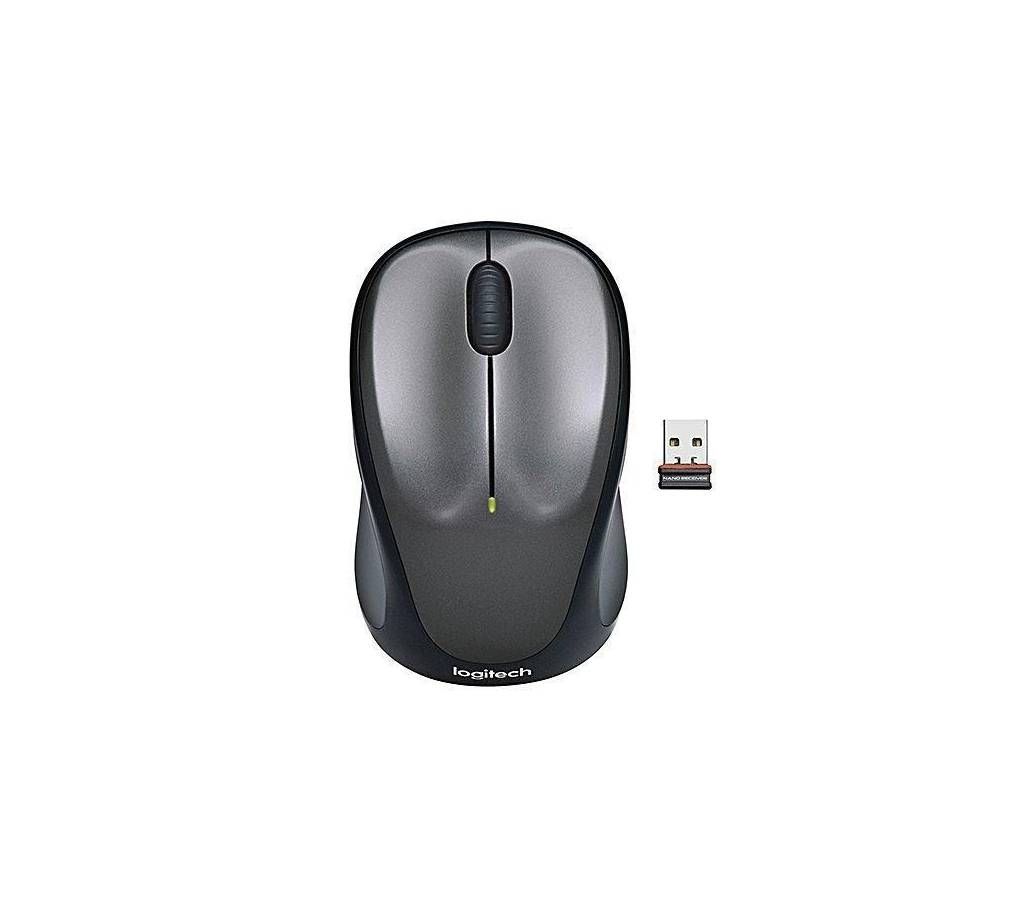 M235 Wireless Mouse - Silver and Black