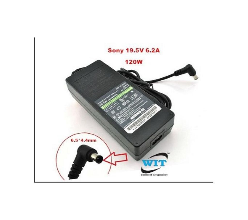 Sony 19.5V 6.2A 120W 6.5*4.4mm Original Adapter for Sony VAIO VGN-AR170P Series VGP-AC19V16 Sony 120W Adapter Sony