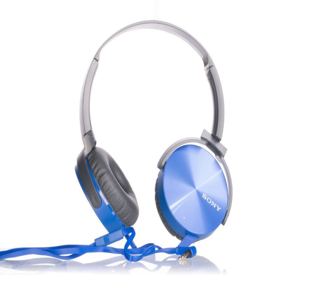 Sony MDR-XB450AP Headphones With Extra Bass Grade C-Blue-Copy