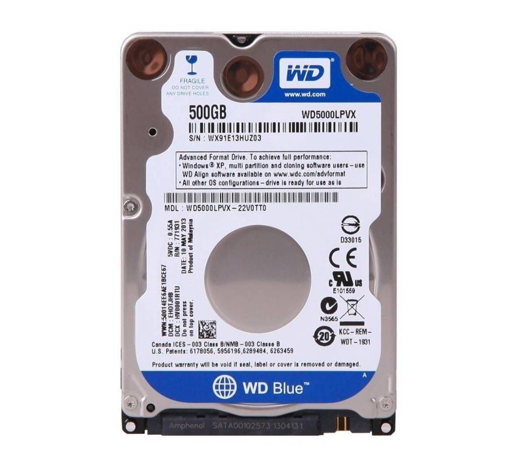 Laptop Hard Disk WD 500GB