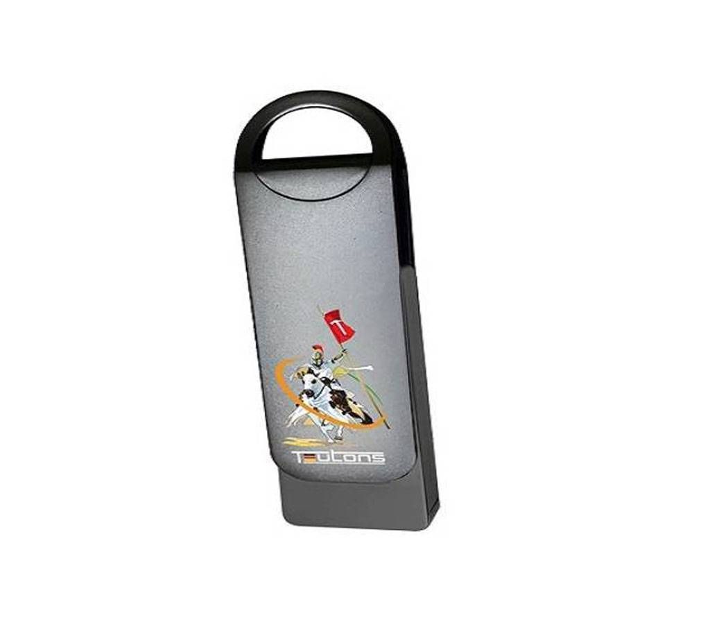 TEUTONS Metallic Knight 32GB Pendrive - Black Nickel