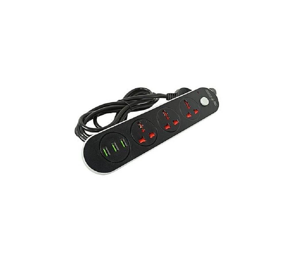Power Pac XPN-303U Power Strip with 3 USB