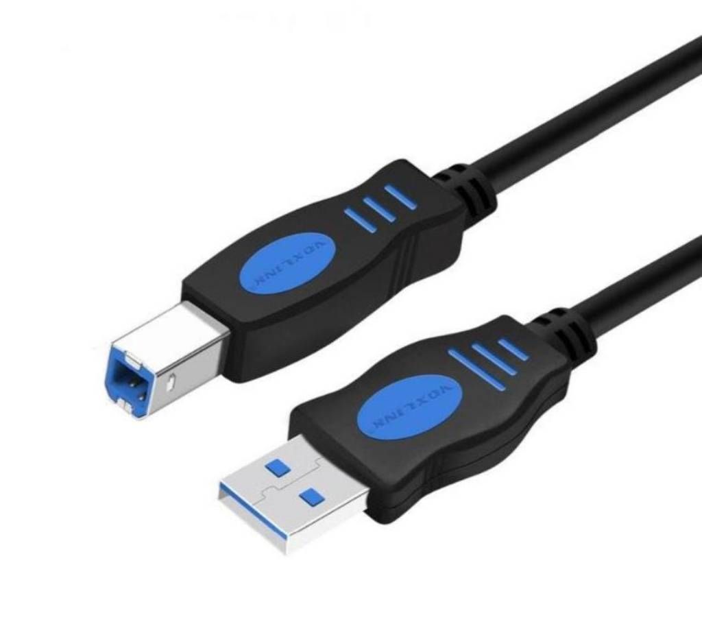VOXL0012S06 1.8m 1 Pc Black USB 2.0 Type A to B Cable for Printer
