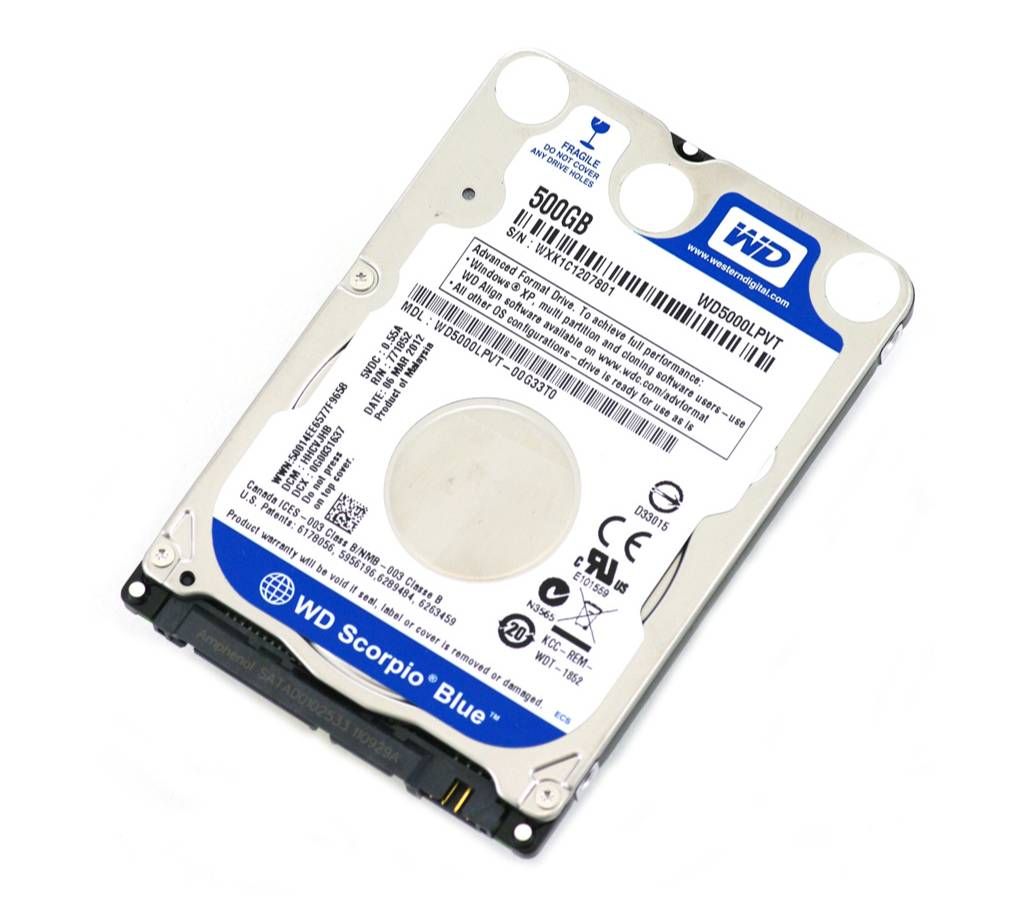 500GB HDD WD Laptop