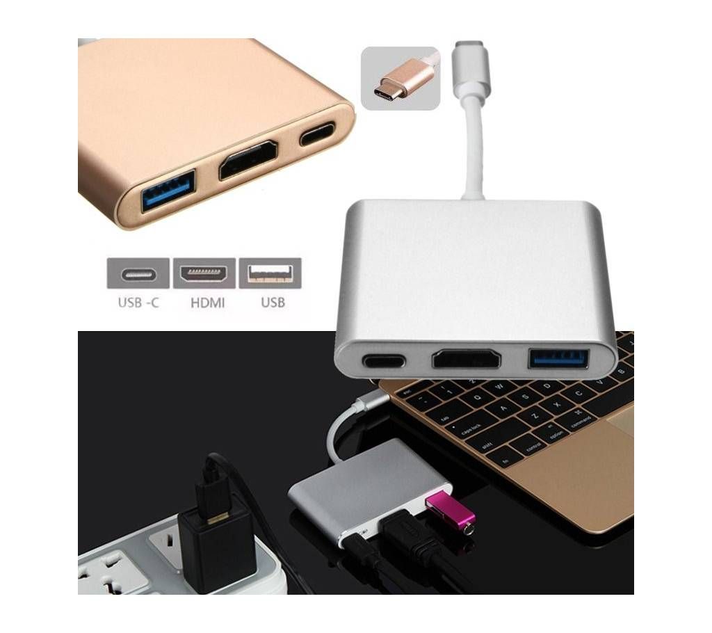 USB-A Type-C 3.0 - Multiport Adapter and HDMI Ports