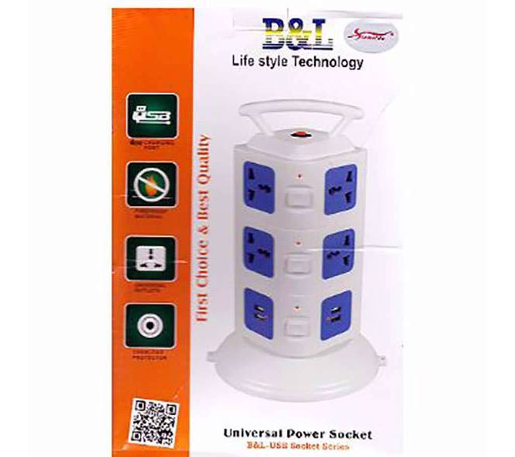 3 Layer Universal Multi Power Socket