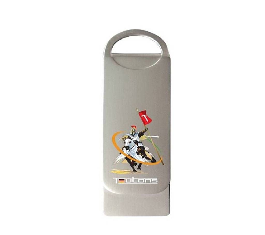 TEUTONS Metallic Knight 32GB Pendrive - Silver