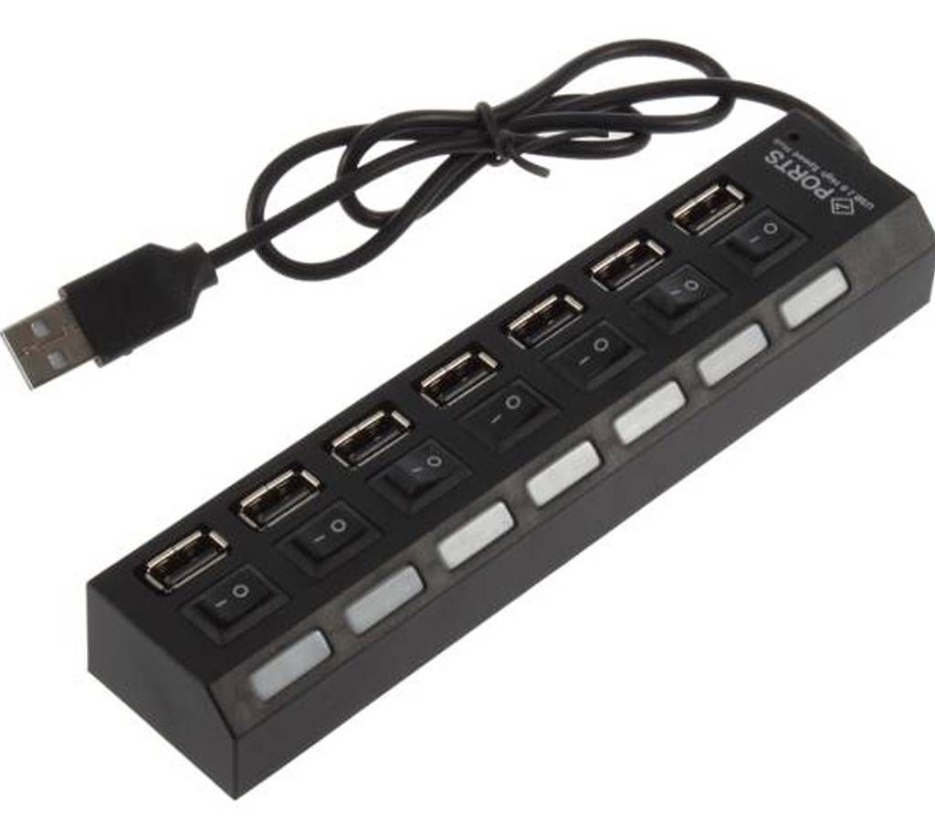 USB 2.0 High Speed 7 port USB Hub