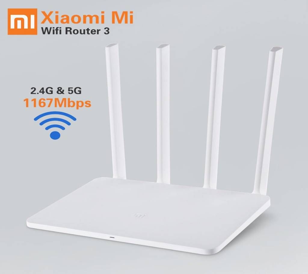 Xiaomi Mi Router 3 128MB RAM 4 Antenna 3x Faster WiFi Router
