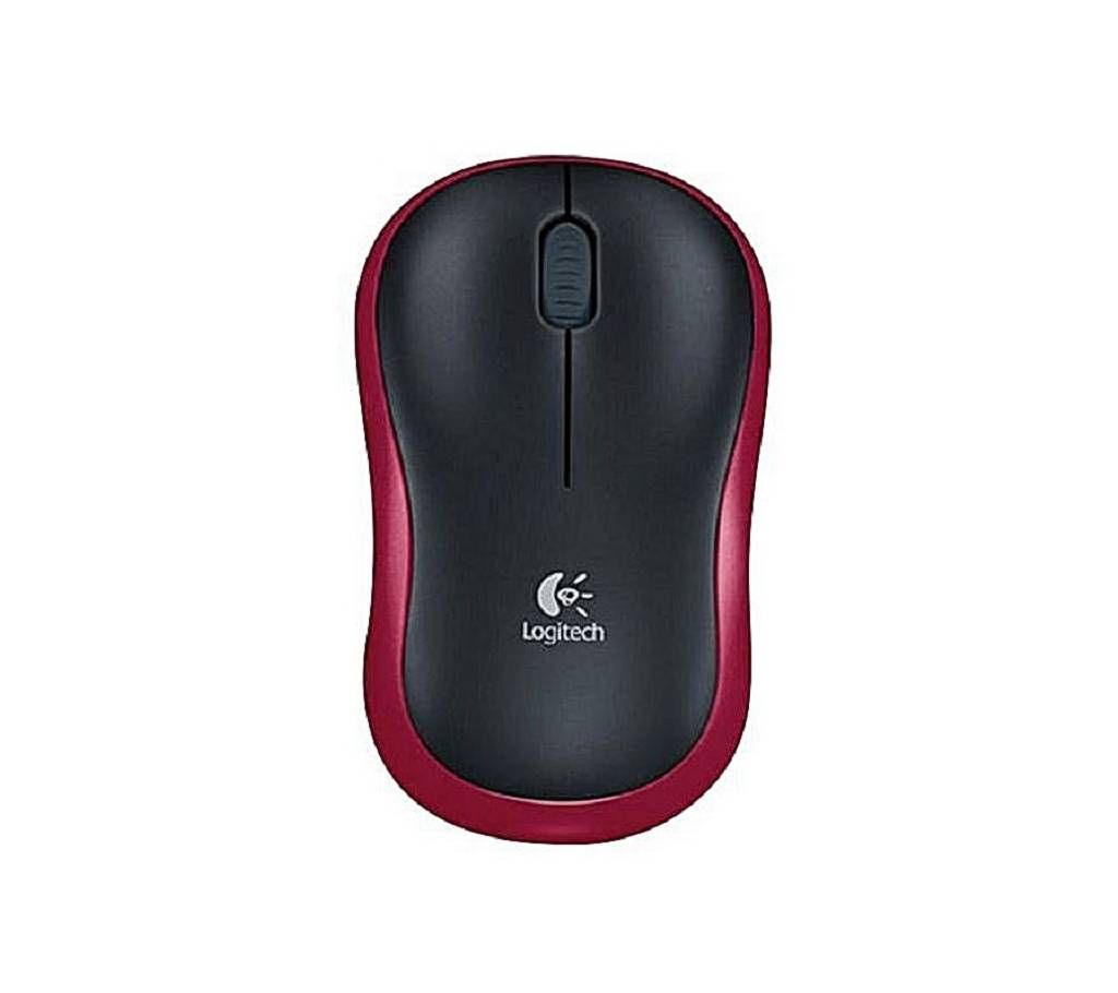 Logitech Wireless Mouse M185 Red and Black