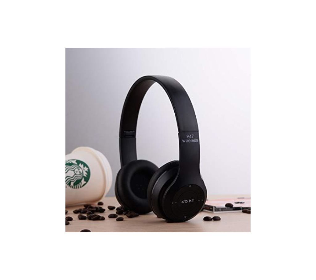 P47 - Wireless Bluetooth Headphone - Black