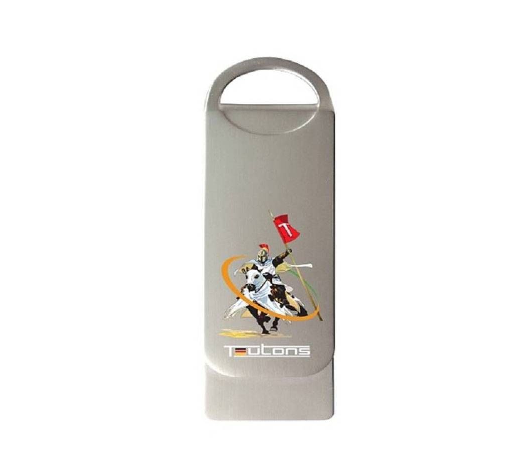 TEUTONS Metallic Knight 64GB Pendrive - Silver