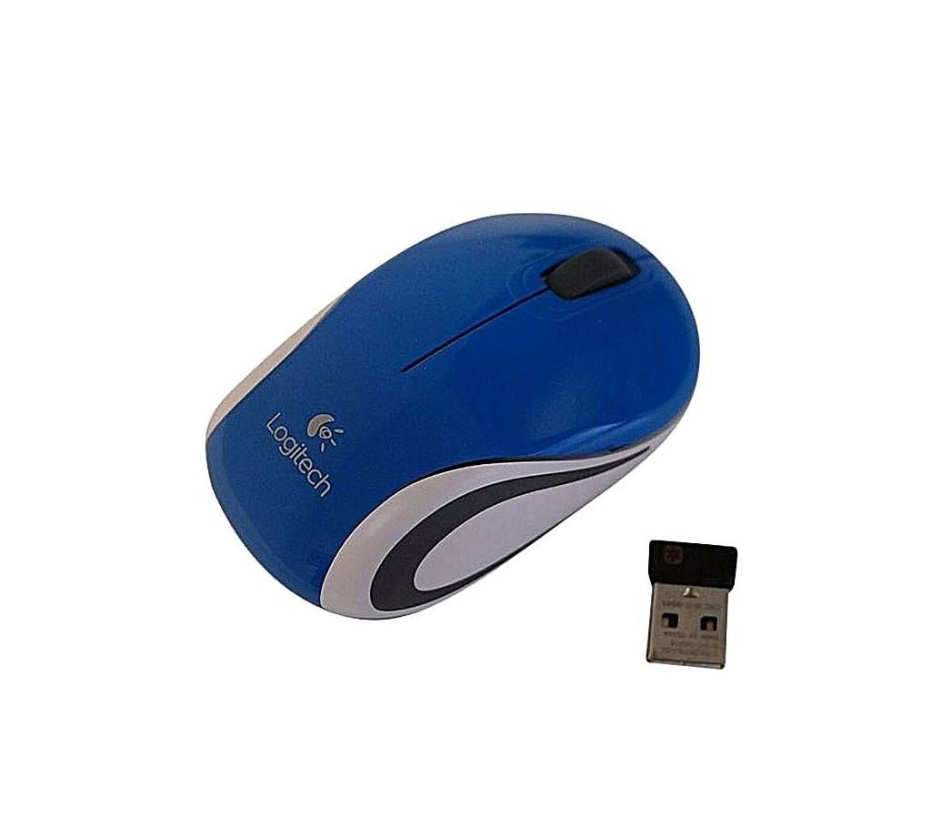 Logitech M187 Wireless Mini Mouse Blue