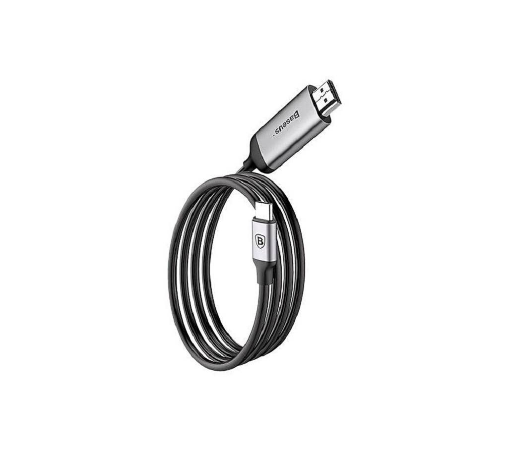 Baseus USB Type C to HDMI Male Video Adapter Cable - Black