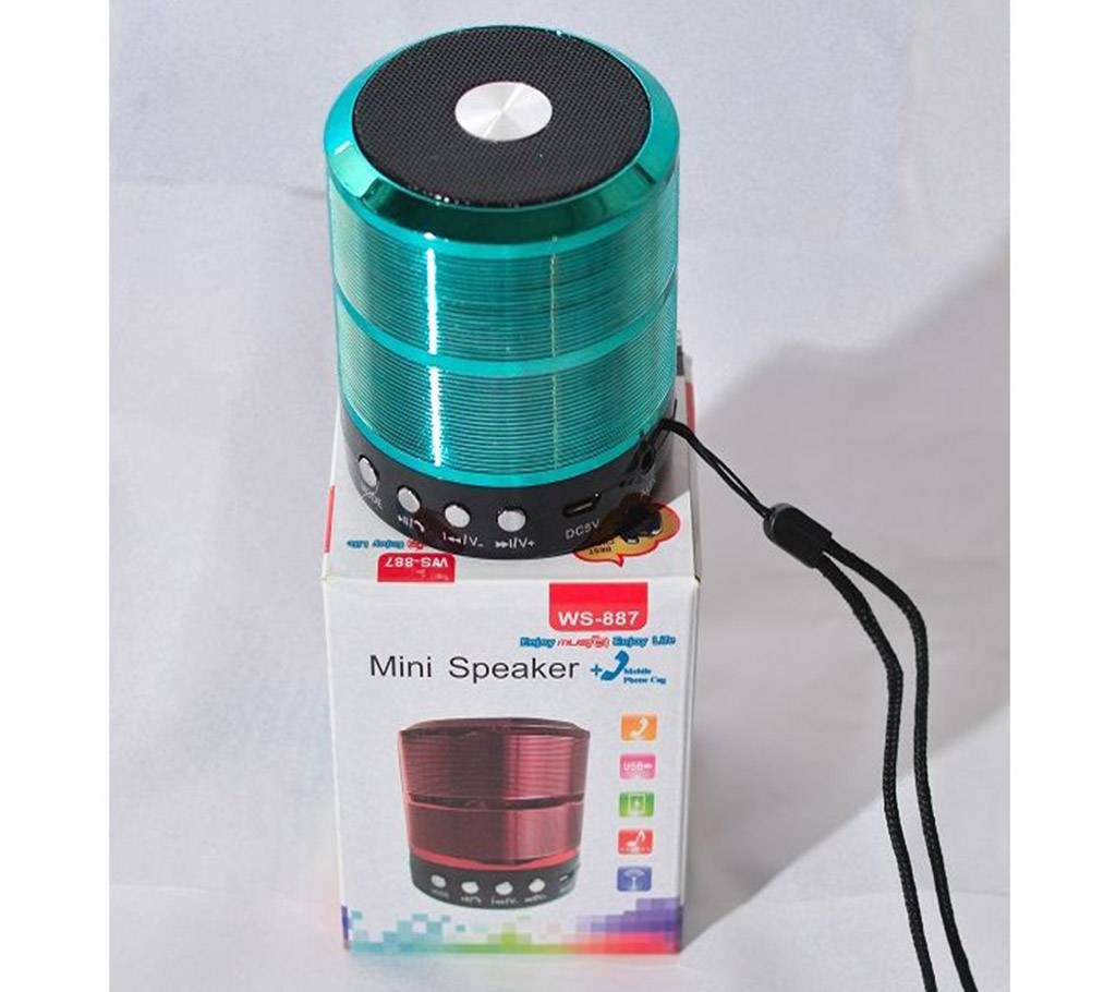 WS 887 mini bluetooth speaker-Blue