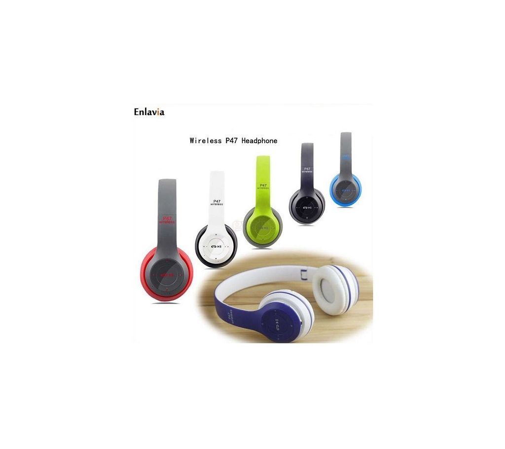 P47 Stereo Wireless Bluetooth Headphone-1 Piece (Random)