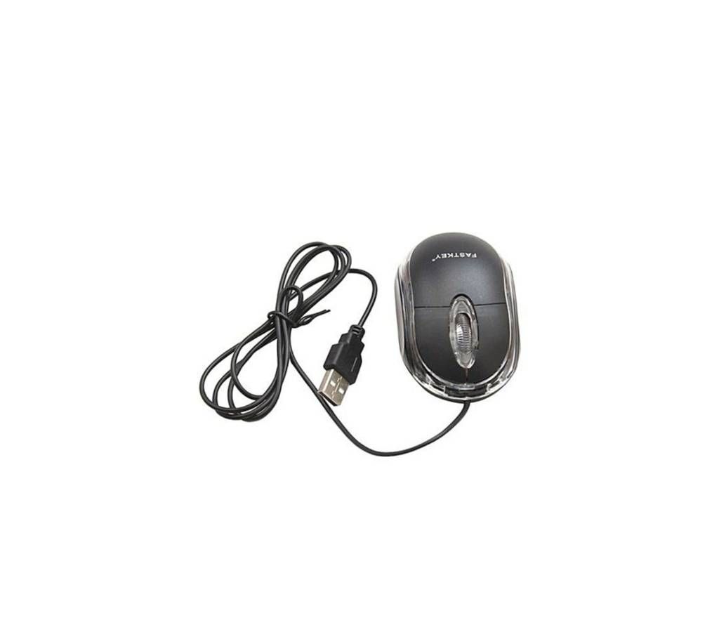 Beacon Wired USB Mouse - Black