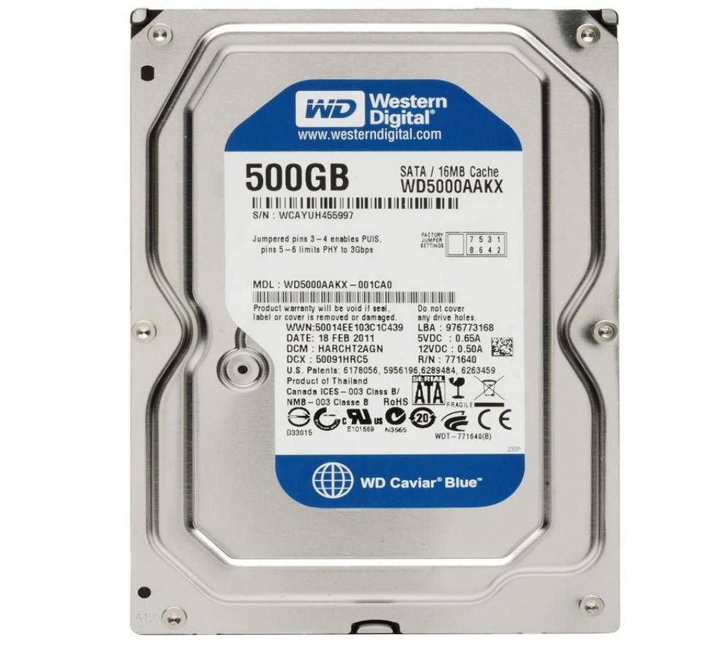 WD 500 GB Hard Disk Drive