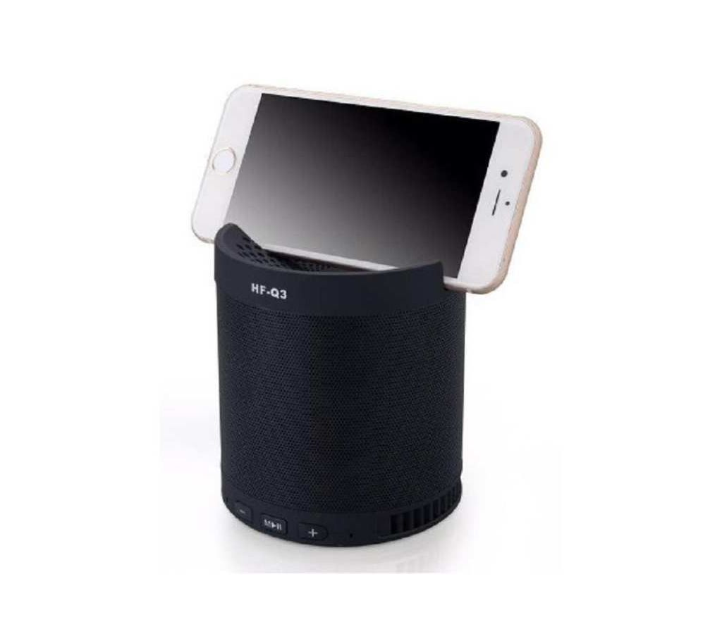 Q3+ Multifunction Mini Bluetooth Mobile Phone Stand Speaker - Black