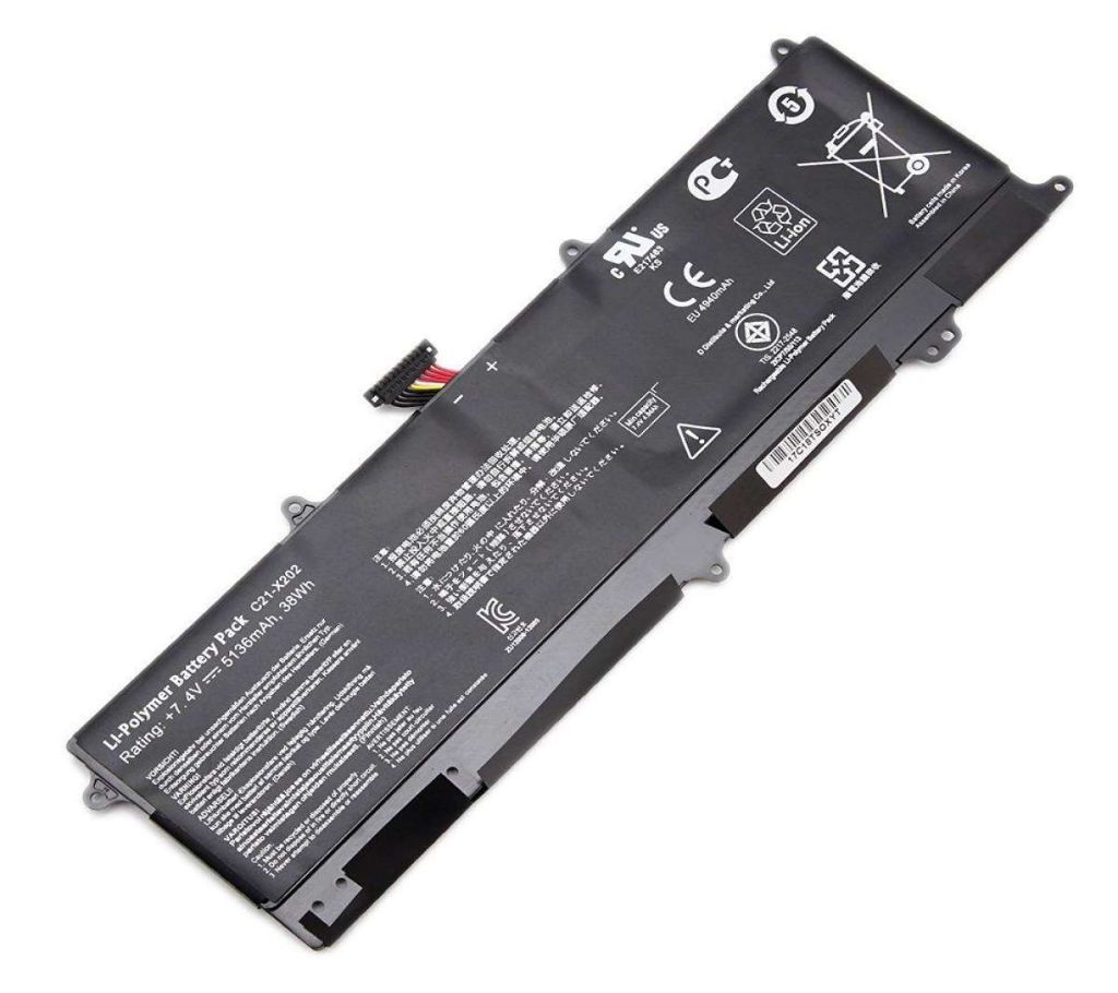 Asus Replacement Laptop Battery for Asus Vivobook Q200 Q200e S200 X202 X202e S200e X201 X201e C21x202 Laptop 5136mah Built-in Battery 7.4V 38WH-Black