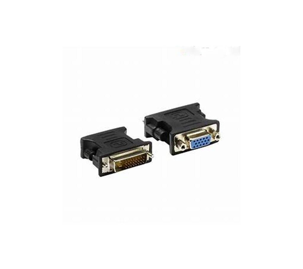 Male DVI-D to Female VGA Adapter (DVI 24+1 Pin)
